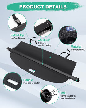 Powerty extended cover with extra flap sealing gap to secure items