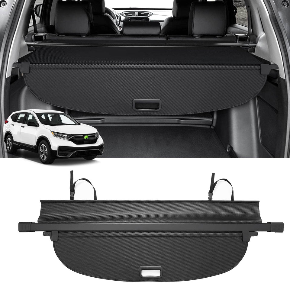 Powerty installed front view in CR-V showing full trunk coverage benefit
