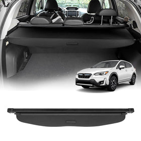 Powerty front installed on Subaru trunk showing neat privacy protection