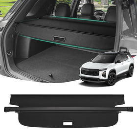 Powerty front view installed in Equinox showing full coverage and privacy