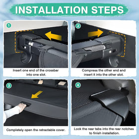 Powerty in-use image with luggage covered for sun protection and privacy