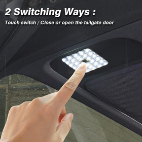 Powerty installed in Sienna tailgate, brand lighting improves cargo clarity