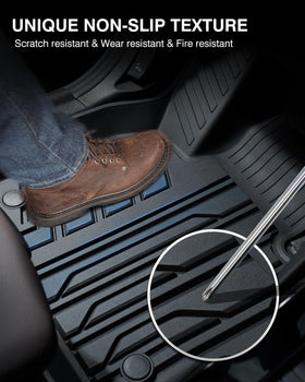 Powerty mats installed in BMW interior demonstrating neat, custom look