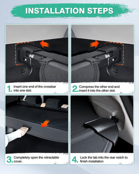 Powerty extended flap covering gap behind seats, prevents item loss