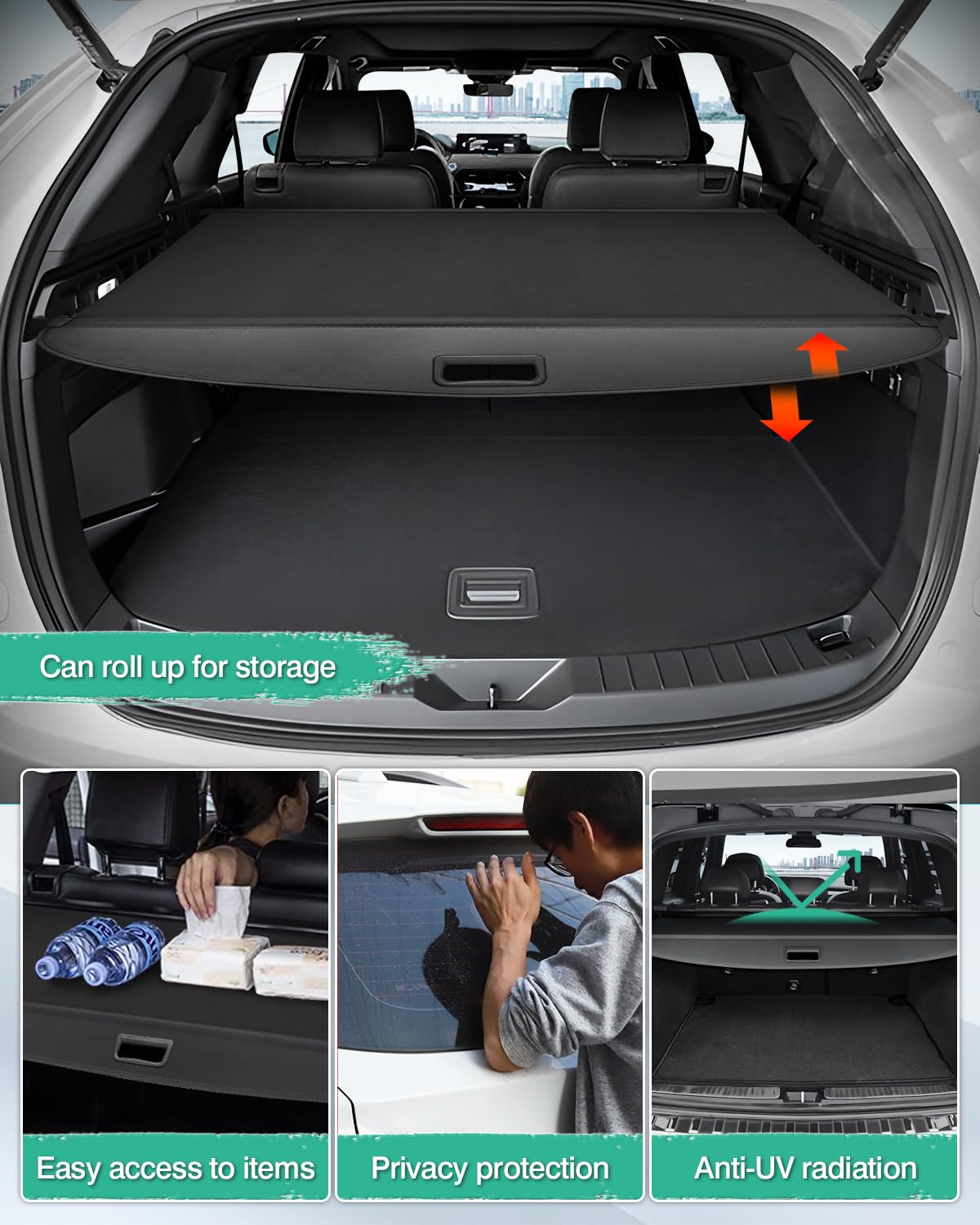 Powerty retractable mechanism side shot demonstrating smooth stow-away action