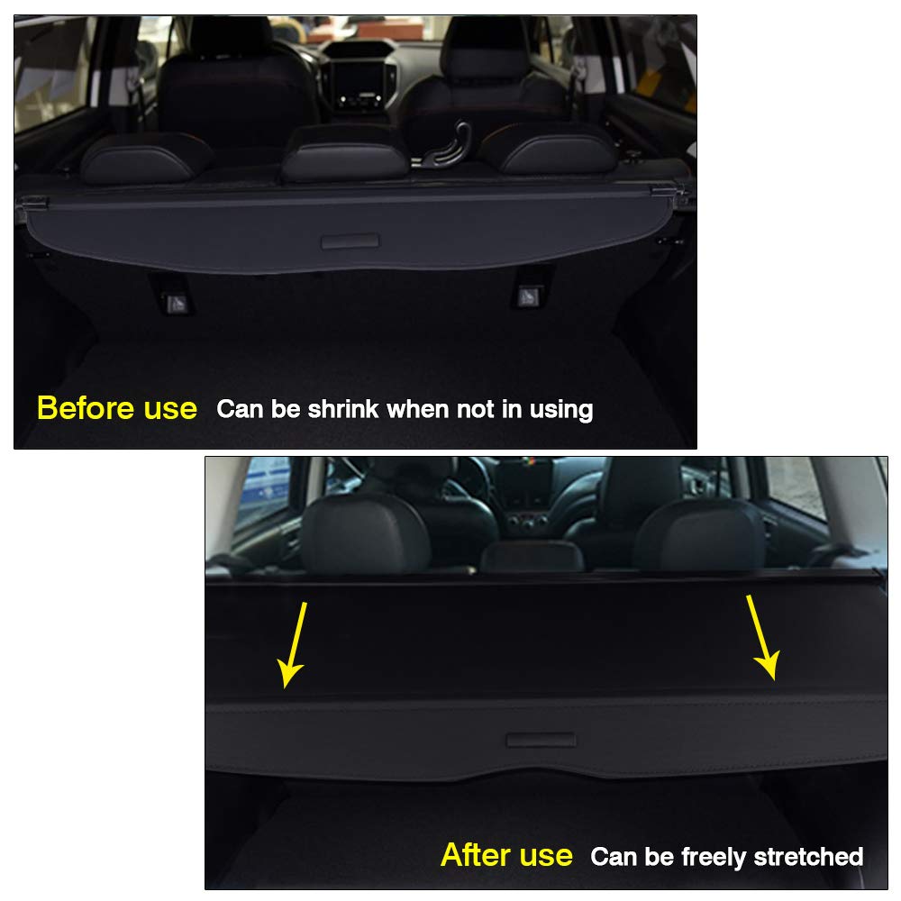 Powerty cover with luggage showing scale and cargo concealment benefit
