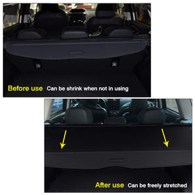 Powerty cover with luggage showing scale and cargo concealment benefit