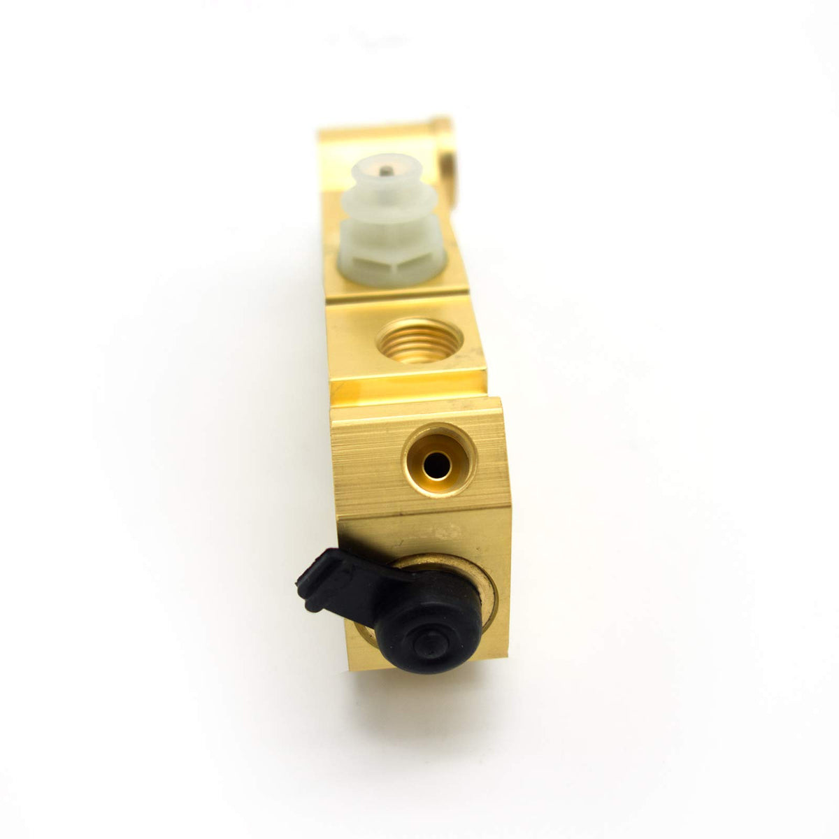 POWERWORKS valve beside ruler illustrating compact size for tight engine-bay spaces