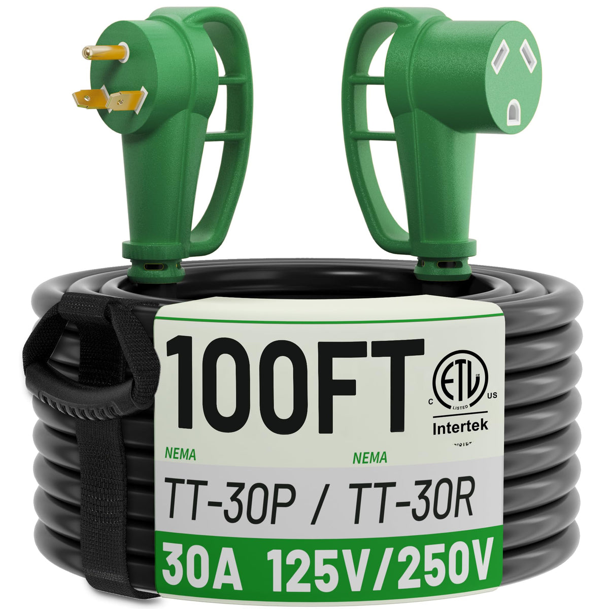 POWGRN front connector showing sturdy plug and secure connection benefit