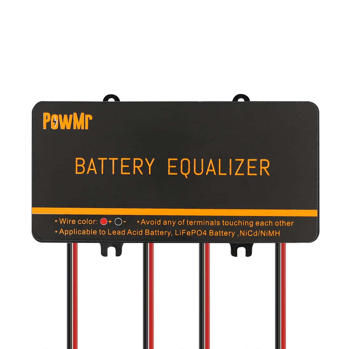 PowMr 48V equalizer front panel showing status indicators and connections for reliable balancing