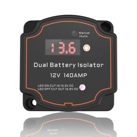 POWO Carlife front view of isolator showing compact body and connectors for safe installation