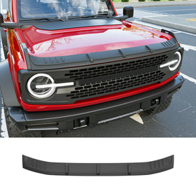powoq front view of hood deflector showing fit and protection