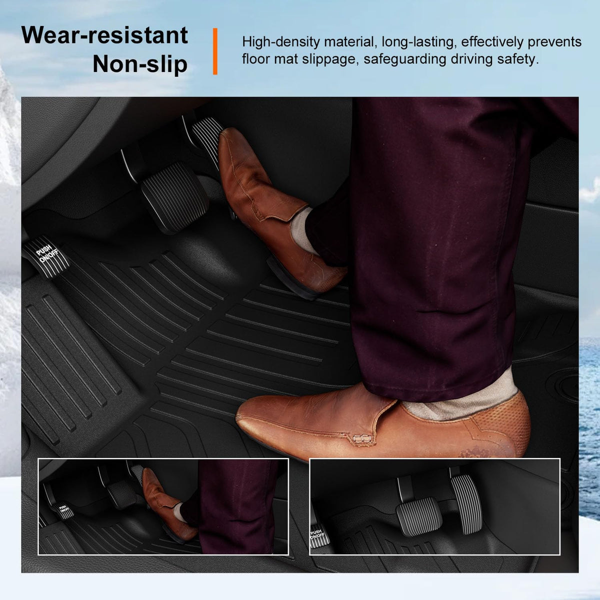 powoq cargo mat holding groceries and gear to prevent spills from staining carpet