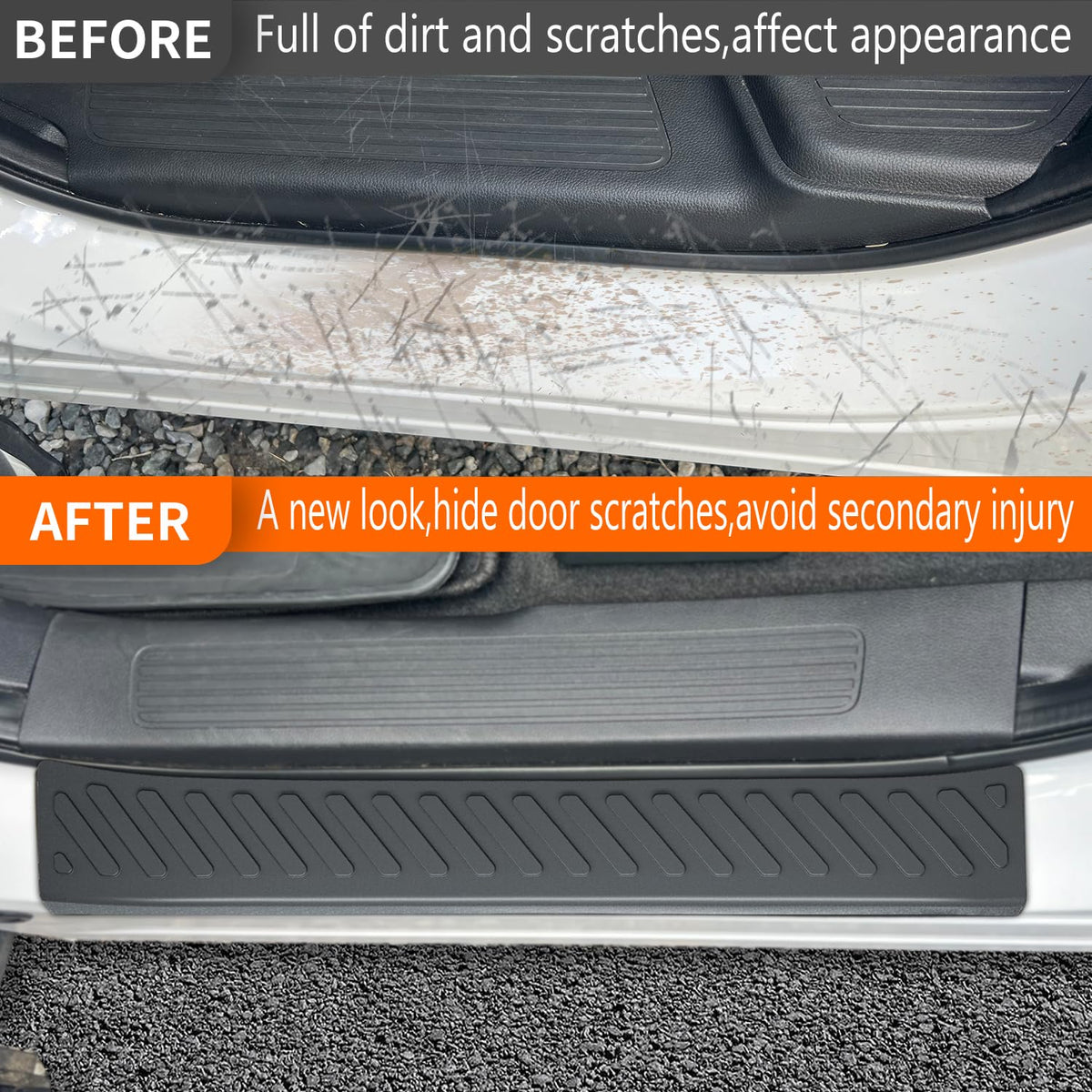 powoq installed on driver-side sill displaying seamless fit and scratch protection