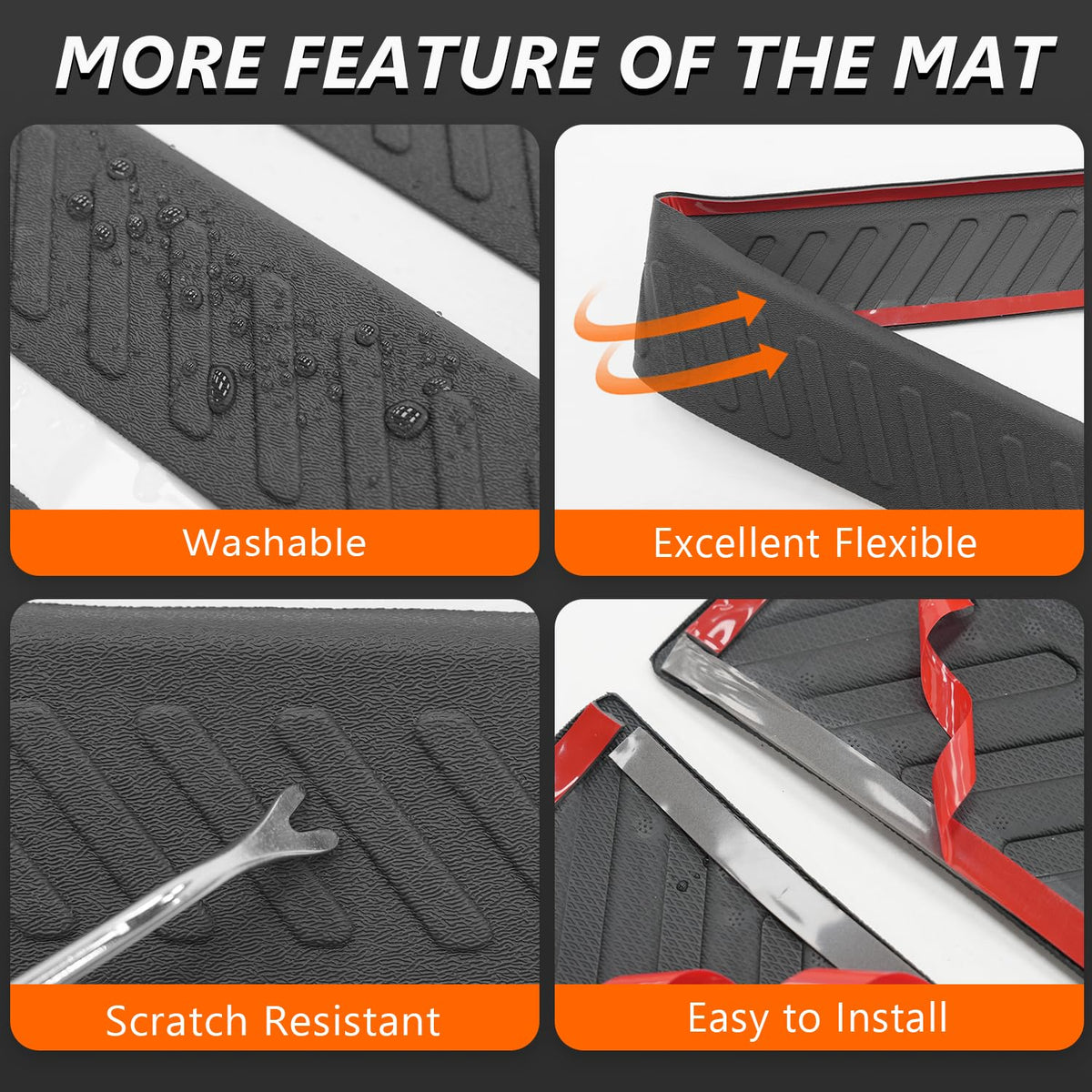 powoq sill protector beside ruler showing exact size and precise fitment