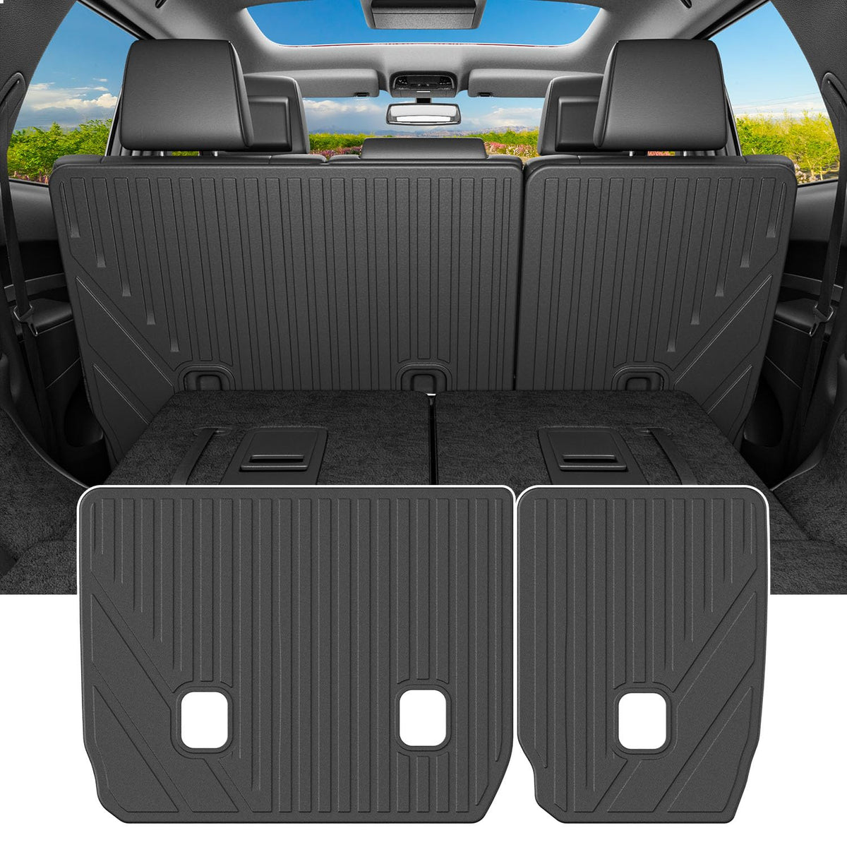 powoq front packaging view showing custom-fit mat and installation ease