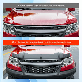 powoq hood shield in use on highway deflecting road debris for safer driving