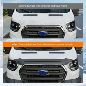 powoq installed on Ford Transit front providing stone and debris protection