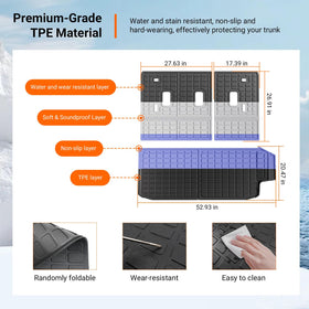 powoq installed trunk liner in Subaru Ascent protecting cargo during travel