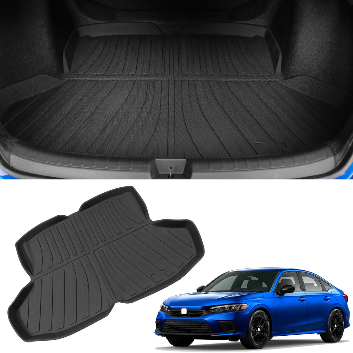 powoq trunk mat front view showing full coverage and protection