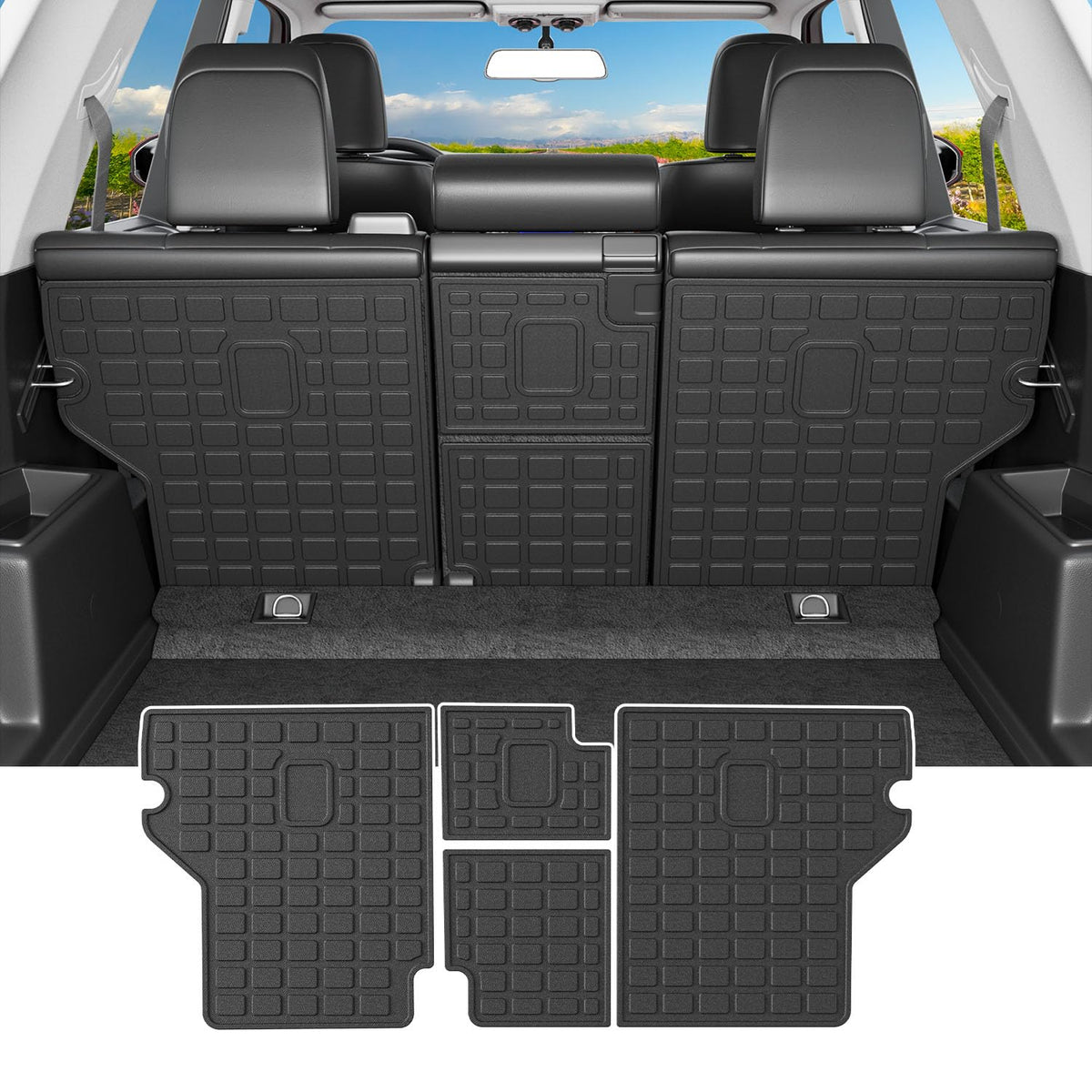 powoq trunk overview installed in Toyota 4Runner shows full coverage and protection