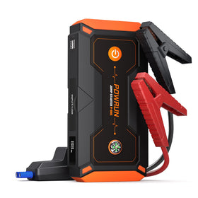 Powrun P-ONE front view showing rugged case and portability benefit