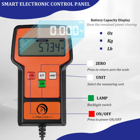 P PBAUTOS backlit LCD display for clearer readings in low light