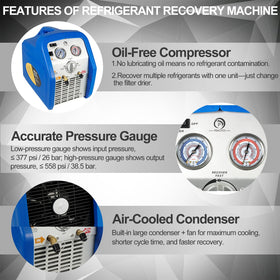 P PBAUTOS replaceable filter drier detail showing moisture removal for cleaner recovered refrigerant