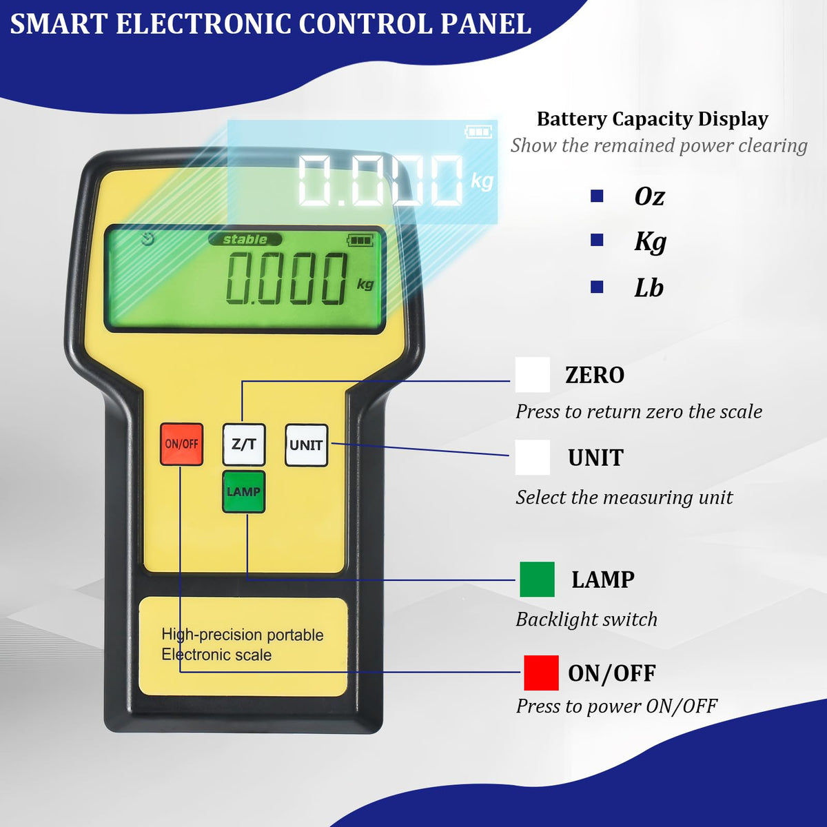 P PBAUTOS scale inside heavy-duty carrying case for transport protection and convenience