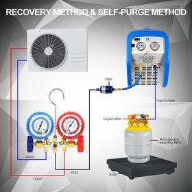 P PBAUTOS recovery unit in field use speeding up on-site refrigerant recovery