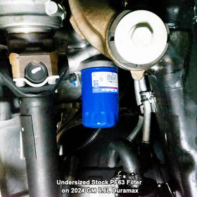Pacific Performance Engineering threaded baseplate detail showing thicker plate and enlarged oil passages