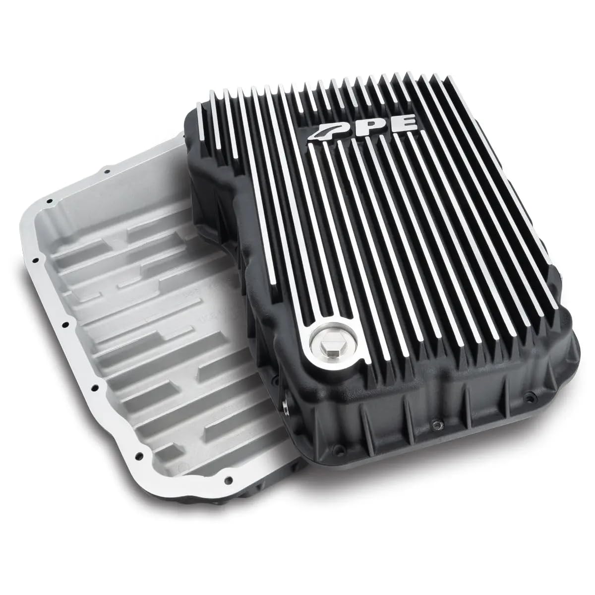Pacific Performance Engineering front view of pan showing fit and improved capacity for easy maintenance