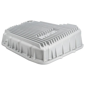 Pacific Performance Engineering transmission pan installed under a Dodge Ram 3500 demonstrating fitment