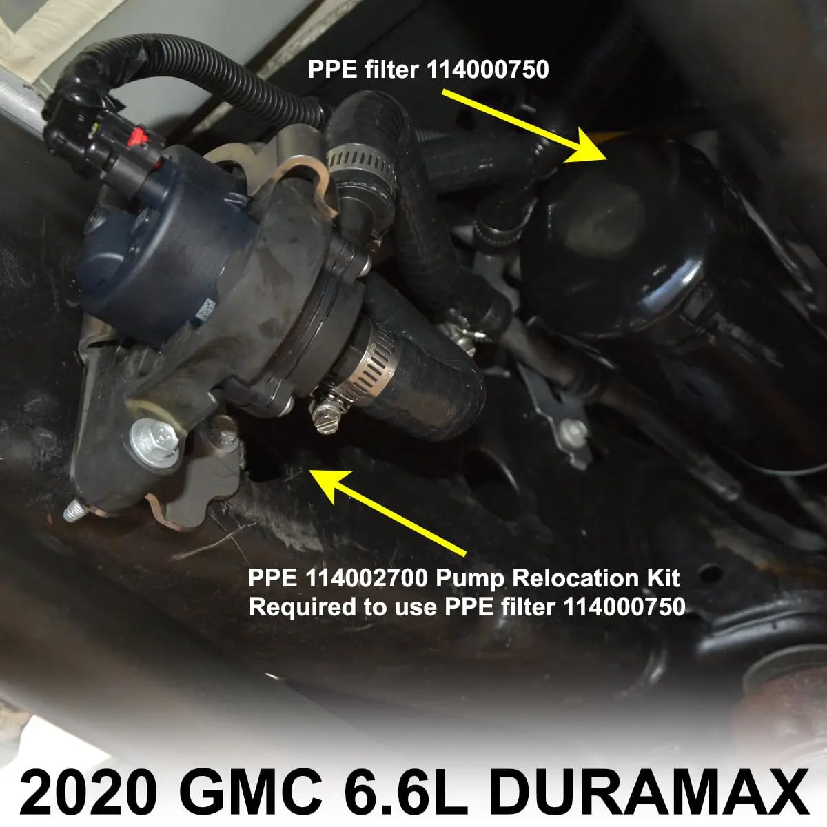 Pacific Performance Engineering bracket and hose close-up detailing durable parts and easy install