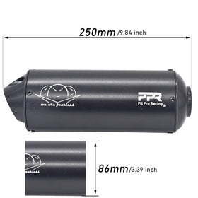 PPR PIT PRO RACING side profile displays black finish and corrosion resistance