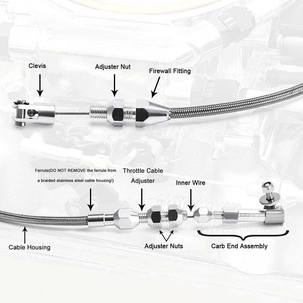 PQY cable aluminum end fittings close detail for secure, no-fray connection