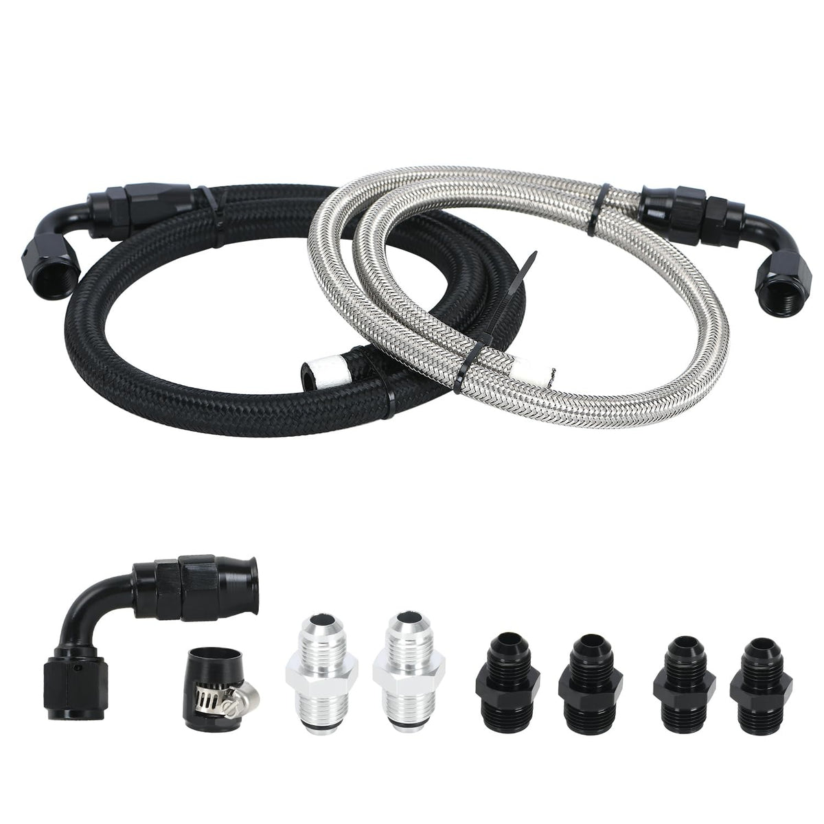 PQY kit front packaging showing complete hose set and fittings benefits durability