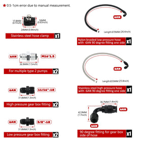 PQY return hose barb detail highlighting secure pump connection and leak prevention