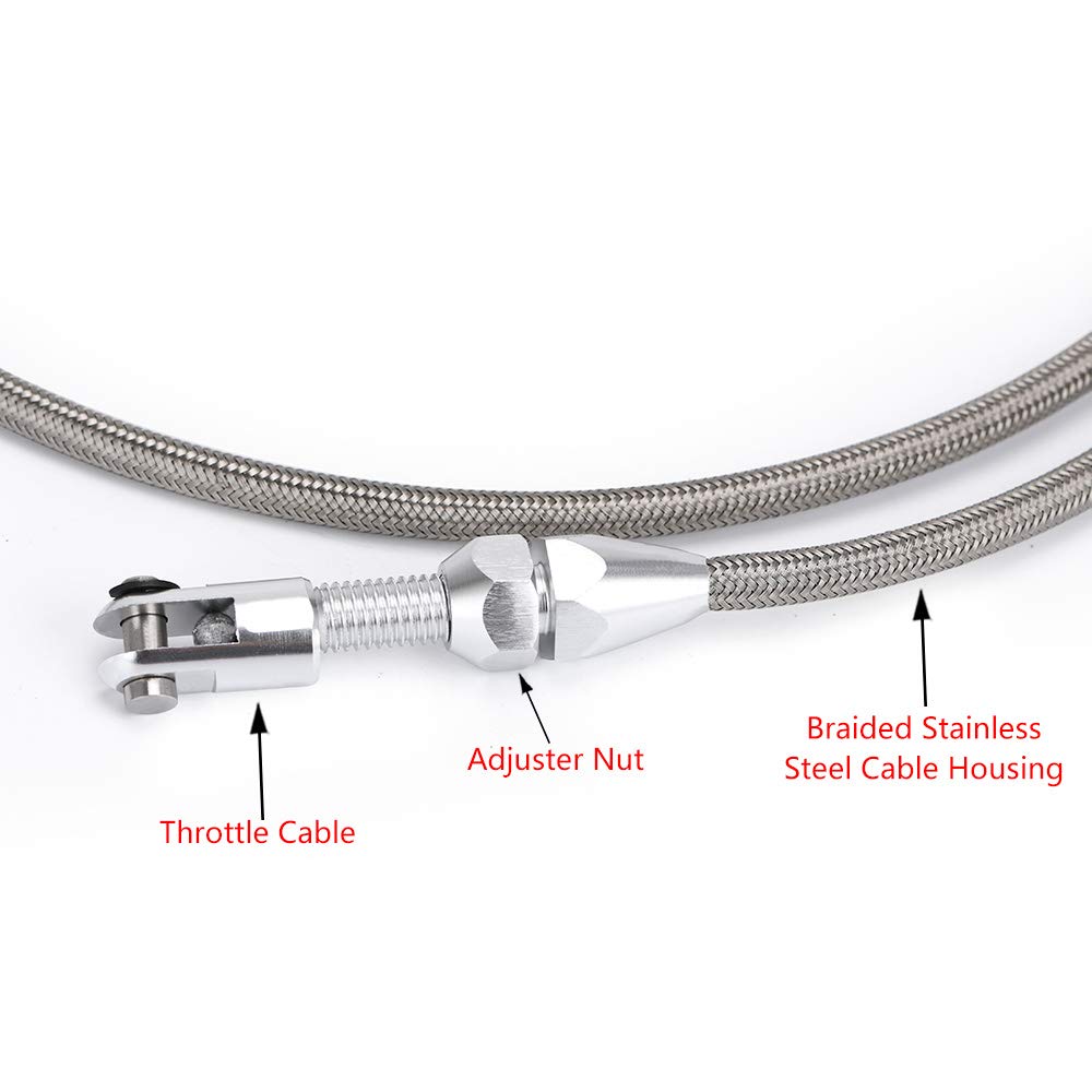 PQY 36 inch cable next to ruler showing scale for accurate cut-to-fit customization