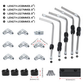 PQY couplers and end fittings layout demonstrating modularity and easy routing benefit