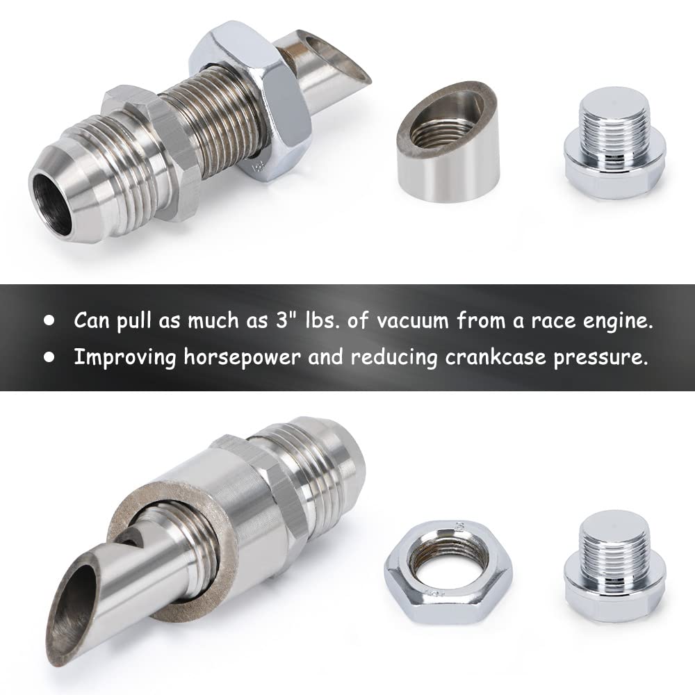 PQY M18 angled O2 bung view for flexible sensor or hose placement in tight areas