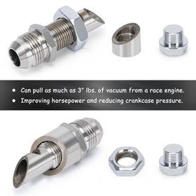 PQY M18 angled O2 bung view for flexible sensor or hose placement in tight areas