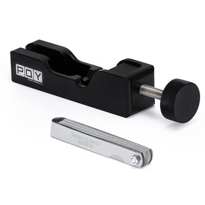 PQY front view of gap tool showing compact aluminum body and easy grip for quick adjustments