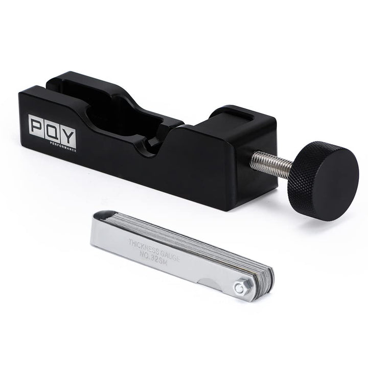 PQY front view of gap tool showing compact aluminum body and easy grip for quick adjustments