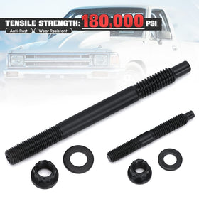 PQY head stud close-up of threads and black oxide finish for durability