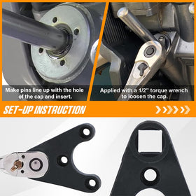 PQY tool in use on a Yamaha trim cap illustrating safe, damage-free removal benefit