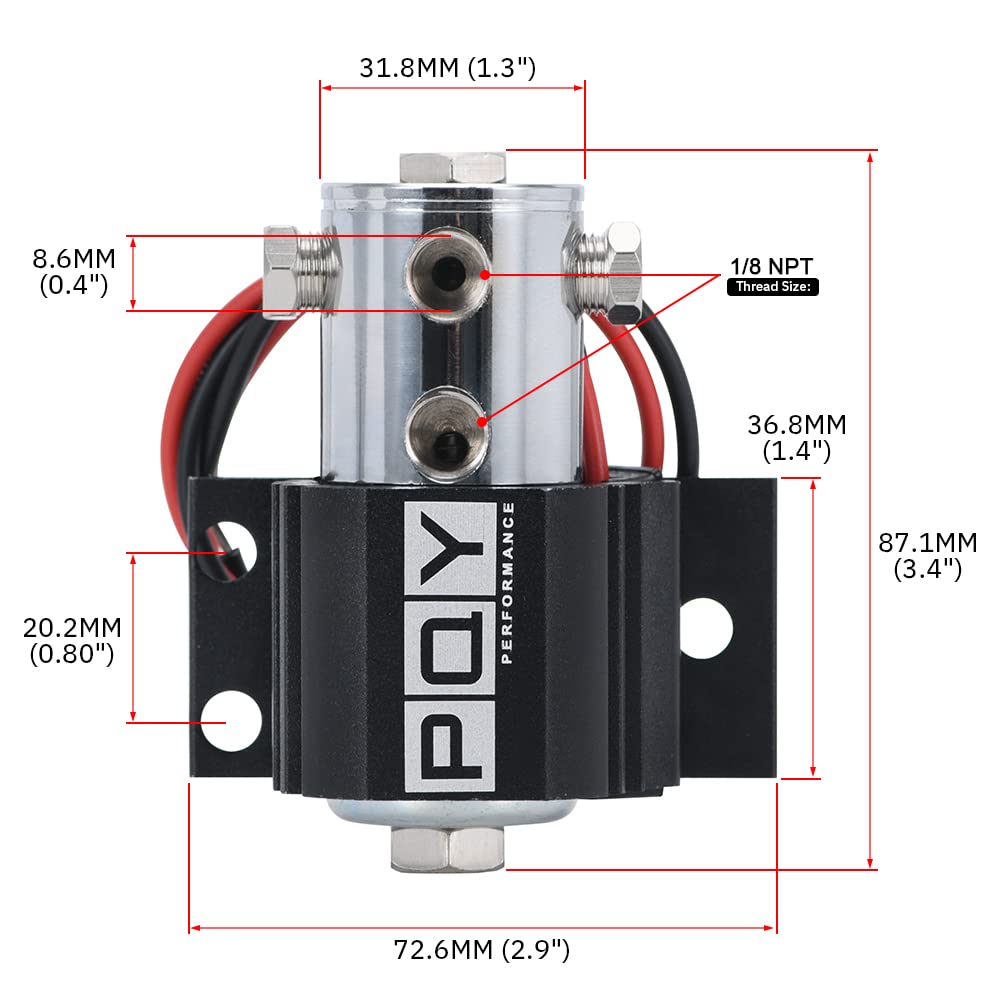PQY size comparison with tape measure illustrating compact footprint for tight spaces