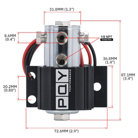 PQY size comparison with tape measure illustrating compact footprint for tight spaces