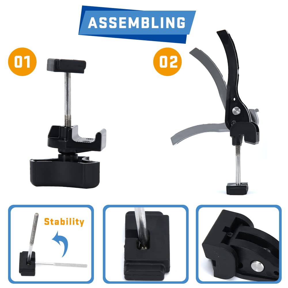 PQY triangle screw and T-bolt assembly showing secure fasten benefit