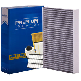 Premium Guard activated charcoal layer detail illustrating odor control performance